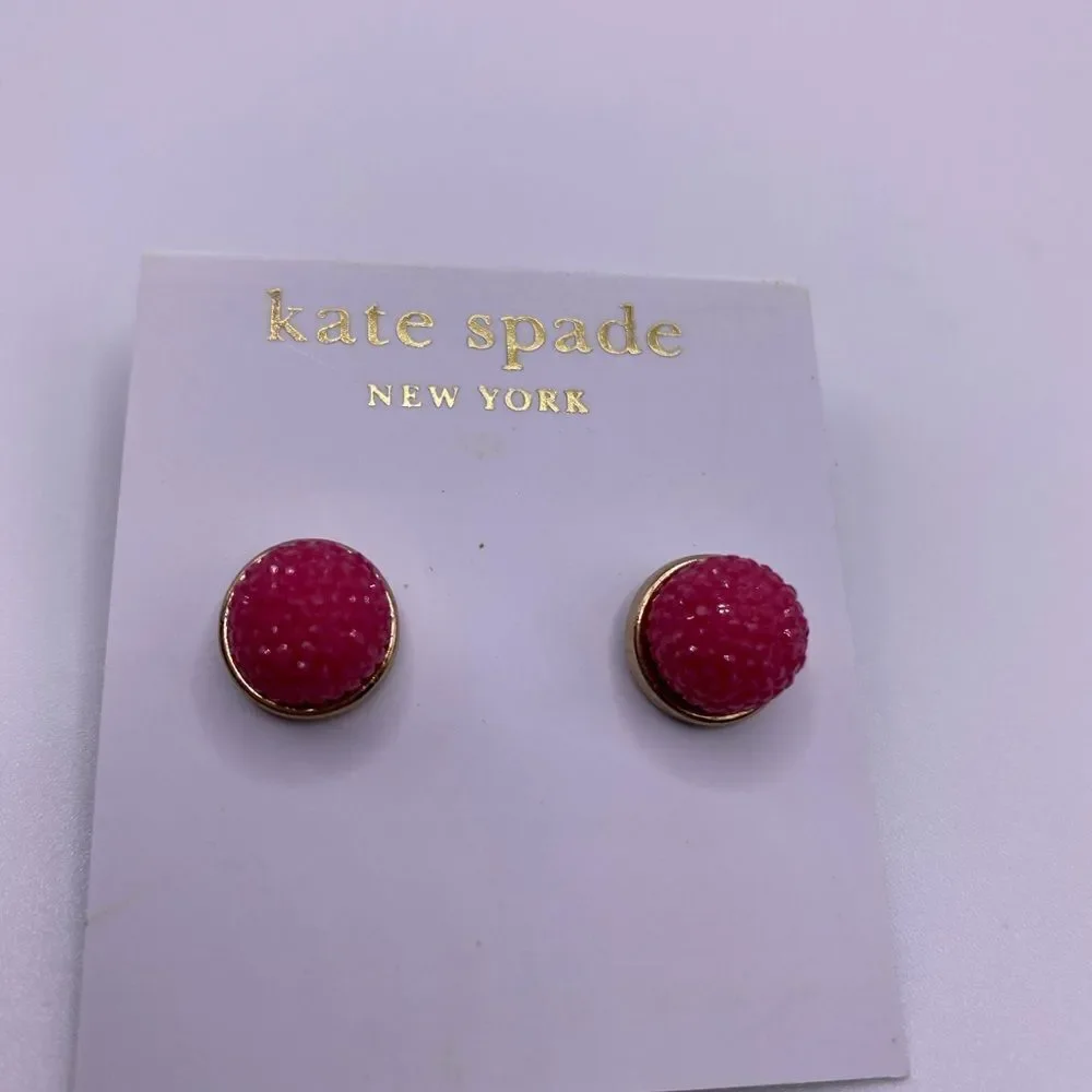 Kate Spade Dark Pink Gumdrop Studs